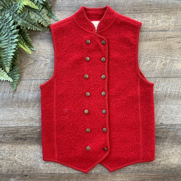 Vintage Ann Wi Red Vest - Picture 1 of 8